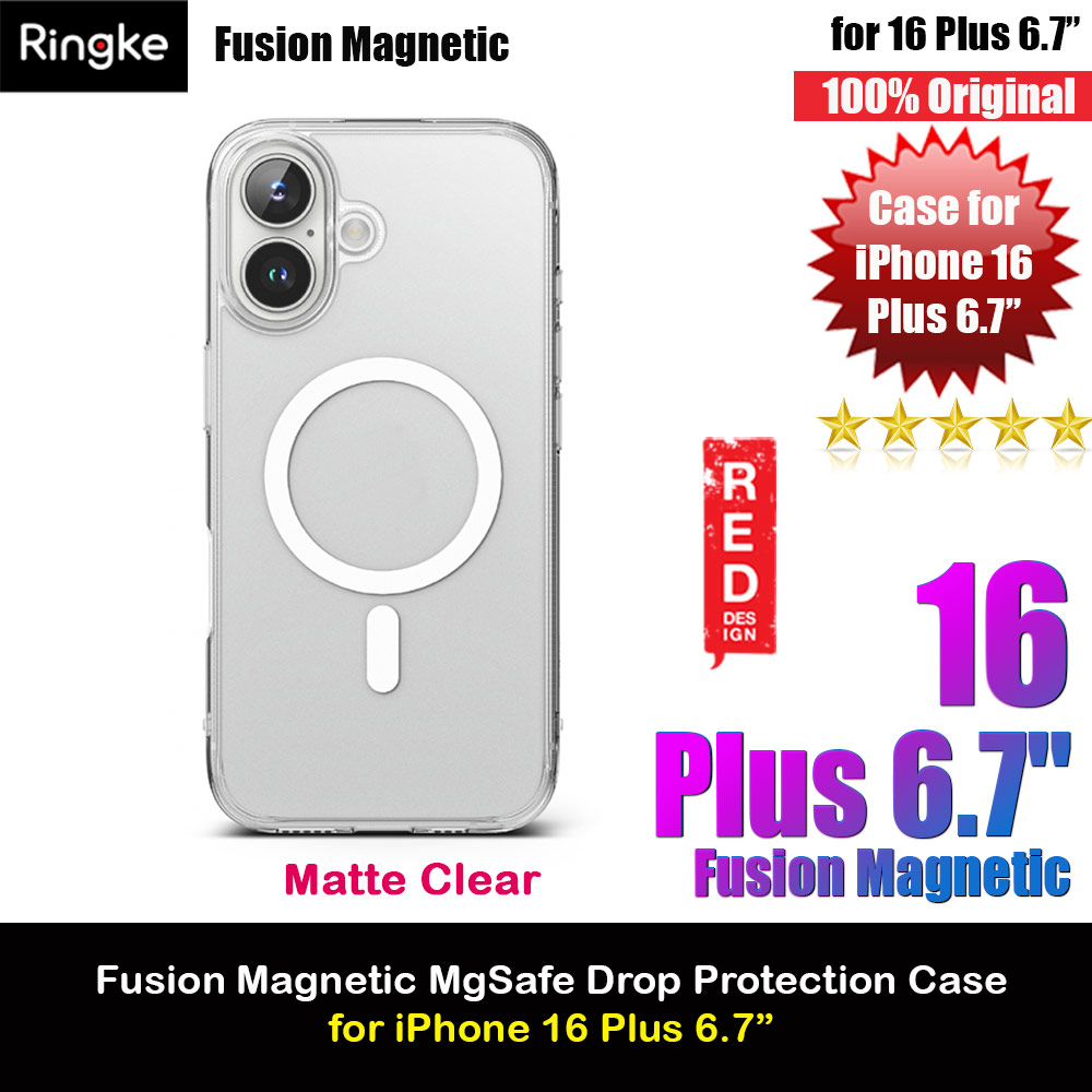 Picture of Ringke Fusion Magnetic Slim Drop Protection Case Magsafe Compatible for  iPhone 16 Plus 6.7 (Matte) Apple iPhone 16 Plus 6.7- Apple iPhone 16 Plus 6.7 Cases, Apple iPhone 16 Plus 6.7 Covers, iPad Cases and a wide selection of Apple iPhone 16 Plus 6.7 Accessories in Malaysia, Sabah, Sarawak and Singapore 