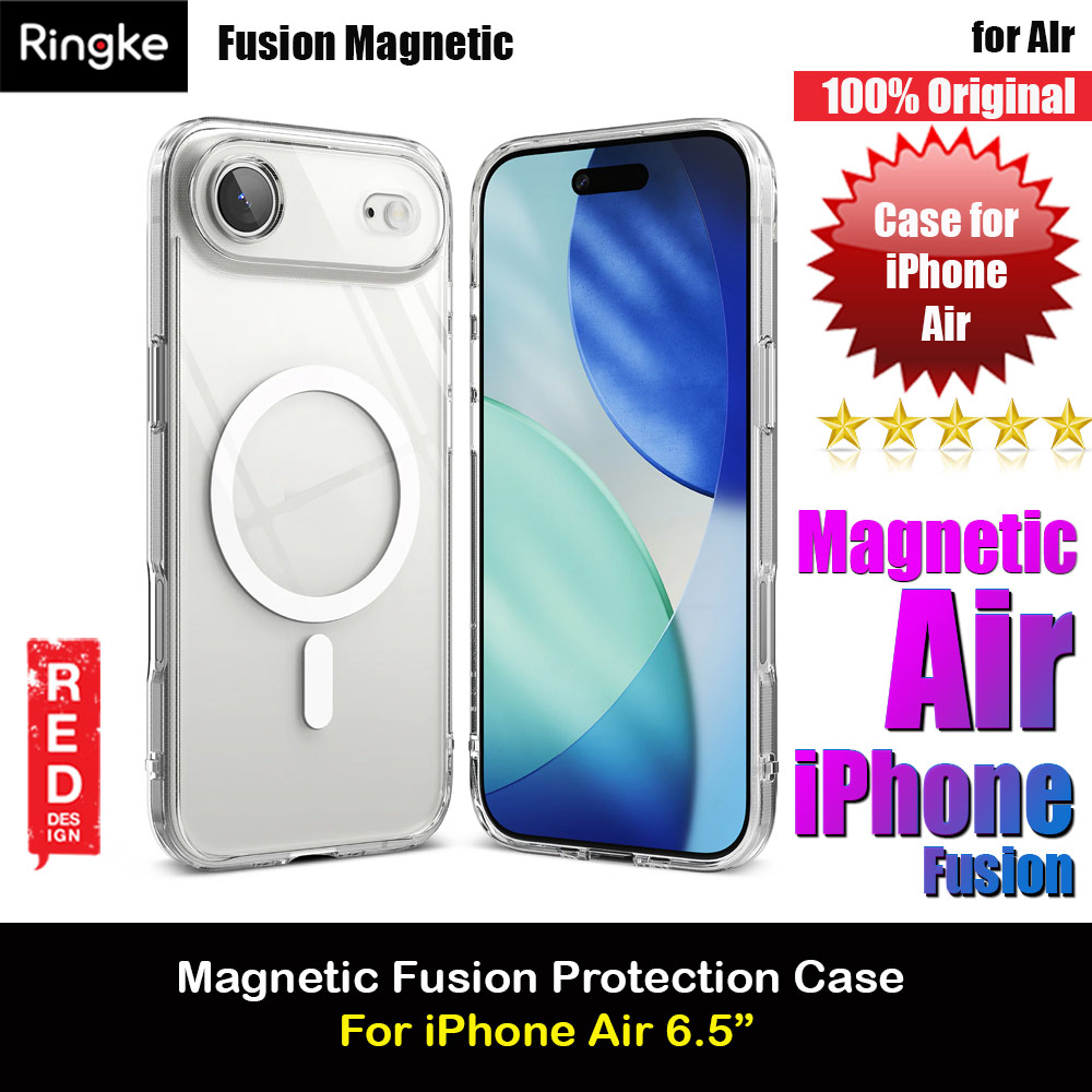 Picture of Ringke Fusion Magnetic Slim Drop Protection Case Magsafe Compatible for  iPhone Air 6.5 (Clear) Apple iPhone Air 6.5- Apple iPhone Air 6.5 Cases, Apple iPhone Air 6.5 Covers, iPad Cases and a wide selection of Apple iPhone Air 6.5 Accessories in Malaysia, Sabah, Sarawak and Singapore 