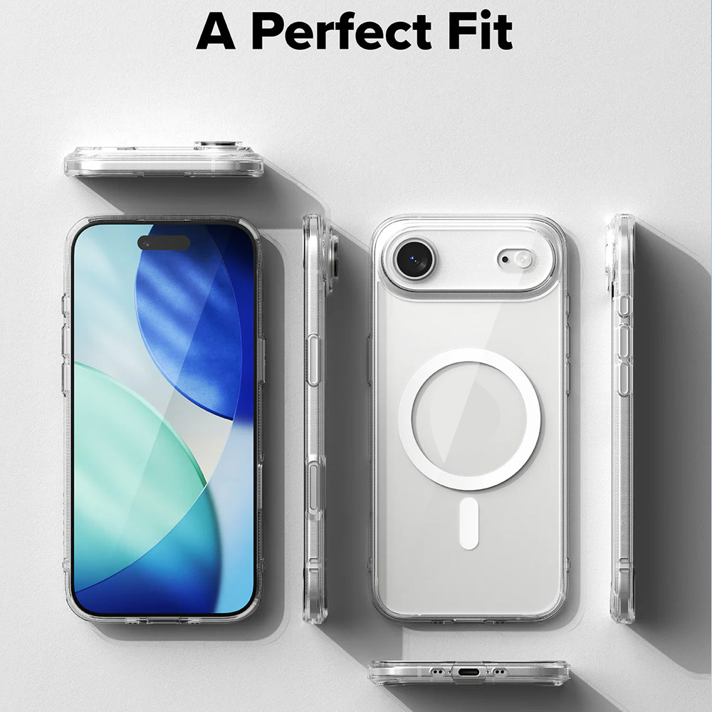 Picture of Apple iPhone Air 6.5 Case | Ringke Fusion Magnetic Slim Drop Protection Case Magsafe Compatible for  iPhone Air 6.5 (Clear)