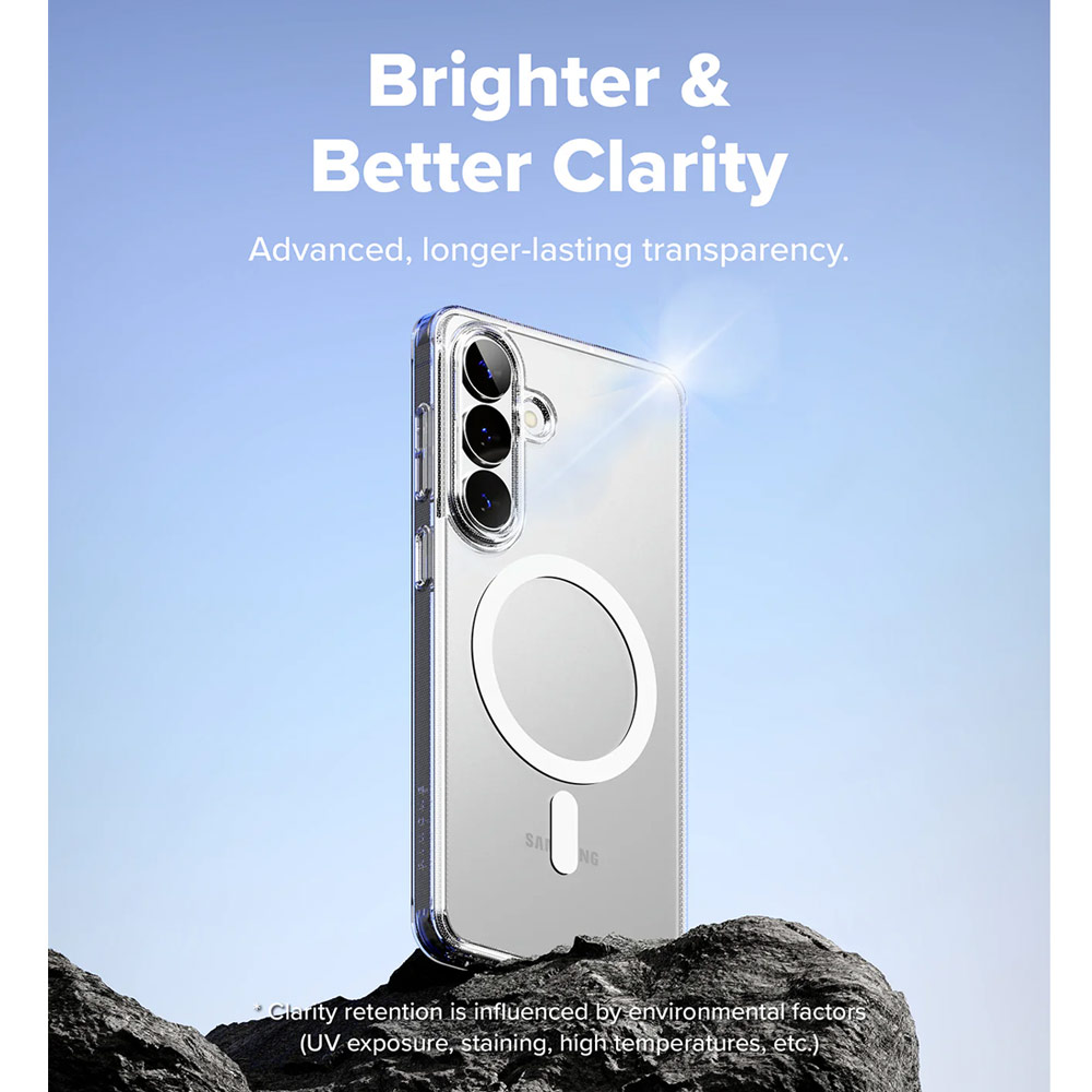 Picture of Samsung Galaxy S26 Plus Case | Ringke Fusion Magnetic Transparent Protection Case for Samsung Galaxy S26 Plus (Clear)