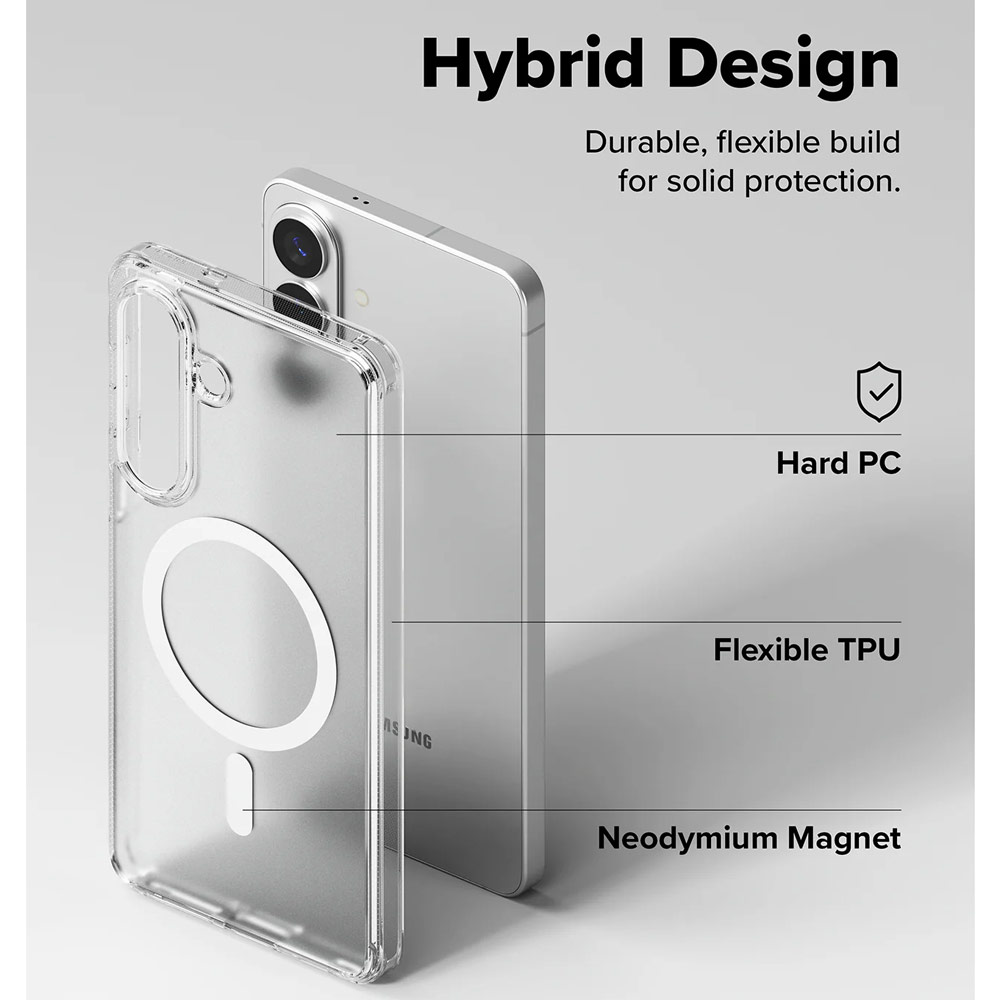 Picture of Samsung Galaxy S26 Plus Case | Ringke Fusion Magnetic Transparent Protection Case for Samsung Galaxy S26 Plus (Matte Clear)