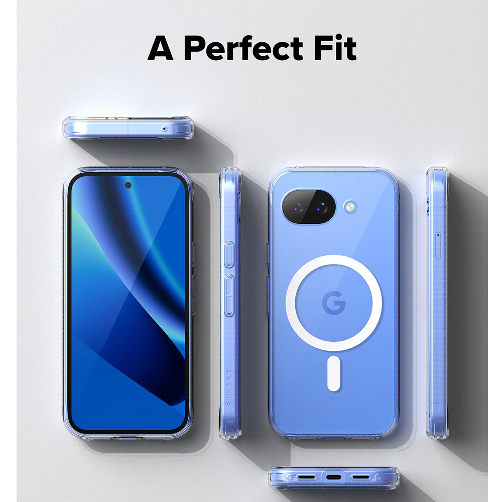 Picture of Google Pixel 10a Case | Ringke Fusion Magnetic Transparent Hybrid Protection Case for Google Pixel 10a (Clear)