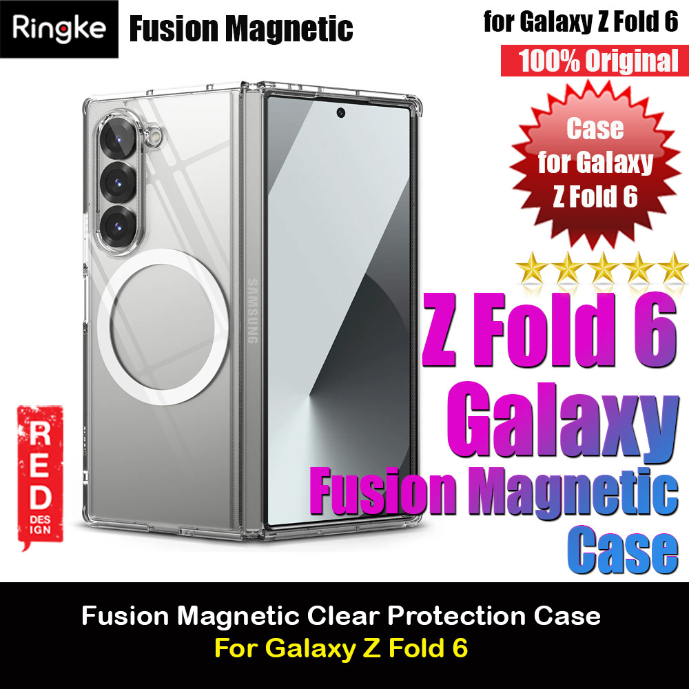 Picture of Ringke Fusion Magnetic  Protection Case with Strap Hole for Samsung Galaxy Z Fold 6 (Clear) Samsung Galaxy Z Fold 6- Samsung Galaxy Z Fold 6 Cases, Samsung Galaxy Z Fold 6 Covers, iPad Cases and a wide selection of Samsung Galaxy Z Fold 6 Accessories in Malaysia, Sabah, Sarawak and Singapore 