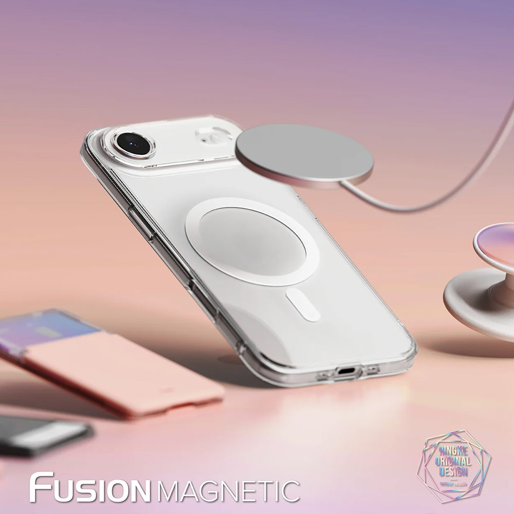 Picture of Apple iPhone Air 6.5 Case | Ringke Fusion Magnetic Slim Drop Protection Case Magsafe Compatible for iPhone 17 Air 6.5 (Matte)