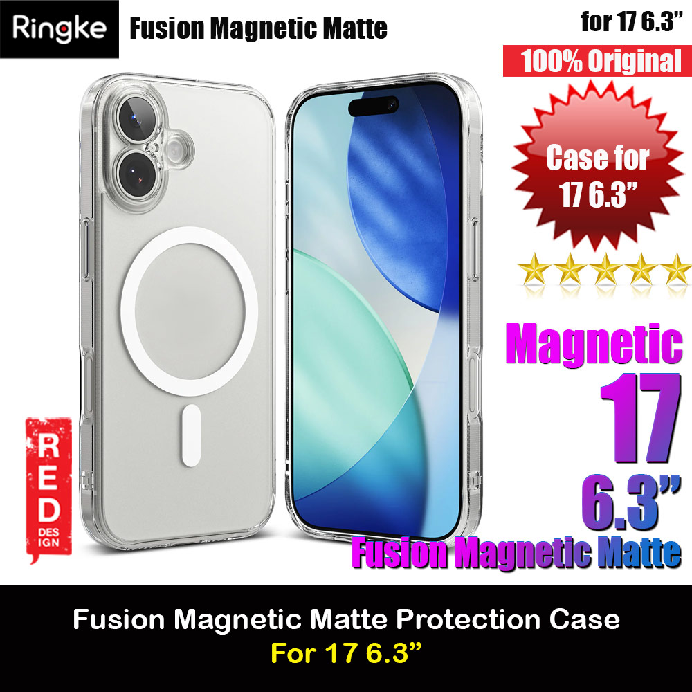 Picture of Apple iPhone 17 6.3 Case | Ringke Fusion Magnetic Slim Drop Protection Case Magsafe Compatible for  iPhone 17 6.3 (Matte)