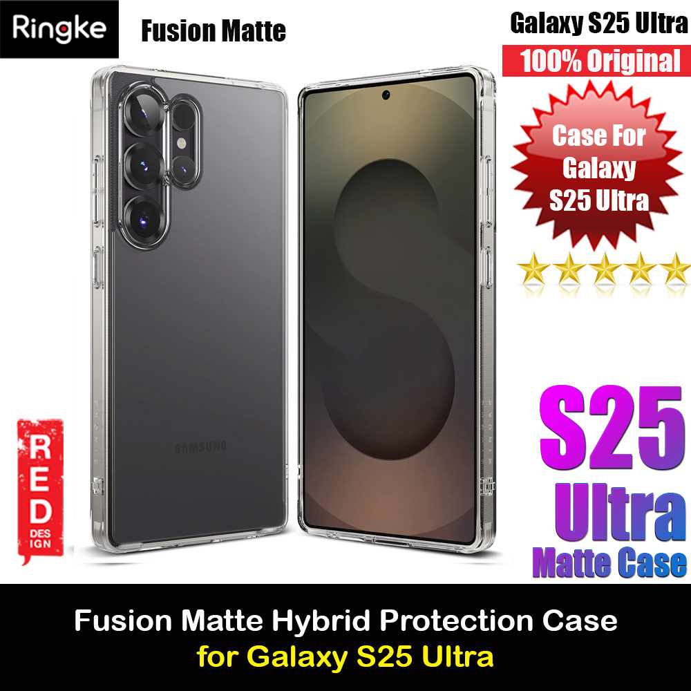 Picture of Ringke Fusion Transparent Protection Case for Samsung Galaxy S25 Ultra (Matte) Samsung Galaxy S25 Ultra- Samsung Galaxy S25 Ultra Cases, Samsung Galaxy S25 Ultra Covers, iPad Cases and a wide selection of Samsung Galaxy S25 Ultra Accessories in Malaysia, Sabah, Sarawak and Singapore 