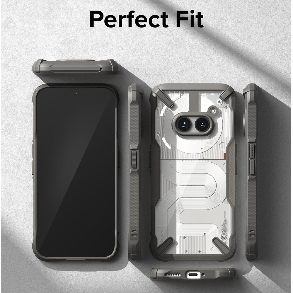 Picture of Nothing Phone 2a Case | Ringke Fusion X Hybrid Drop Protection Case for Nothing Phone 2a (Gray)