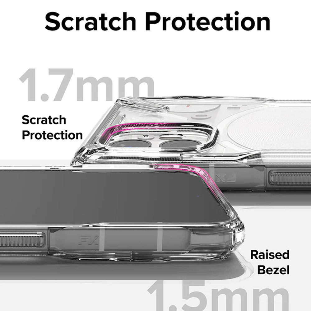 Picture of Nothing Phone 2 Case | Ringke Fusion X High Level Protection Case for Nothing Phone 2  (Smoke Black)