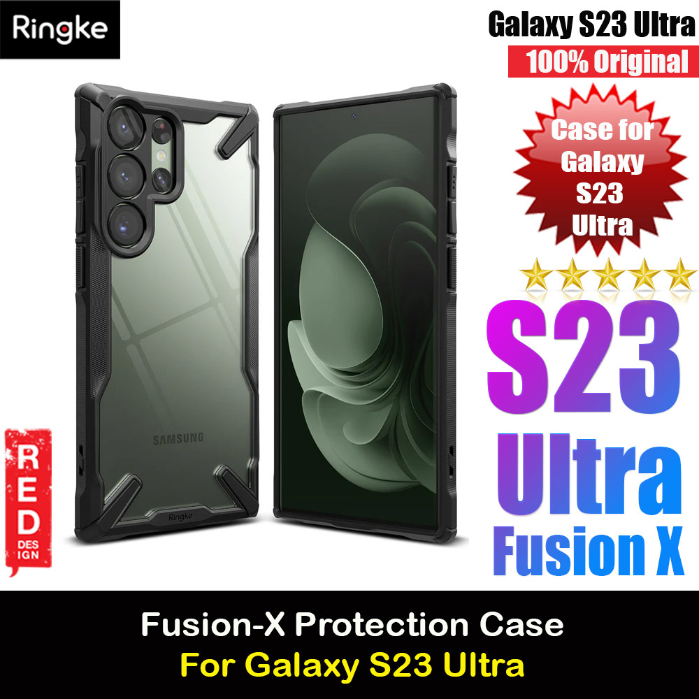 Picture of Ringke Fusion X Drop Protection Case for Samsung Galaxy S23 Ultra (Black) Samsung Galaxy S23 Ultra- Samsung Galaxy S23 Ultra Cases, Samsung Galaxy S23 Ultra Covers, iPad Cases and a wide selection of Samsung Galaxy S23 Ultra Accessories in Malaysia, Sabah, Sarawak and Singapore 