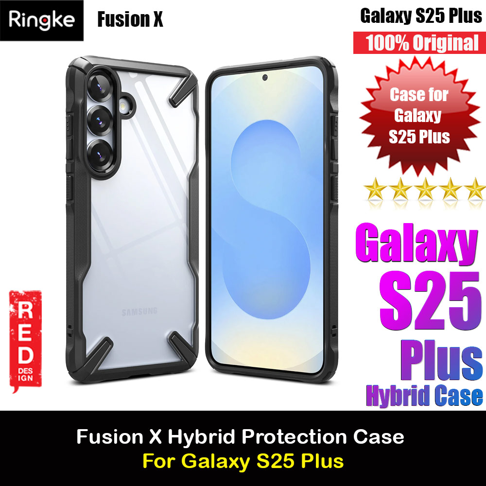 Picture of Ringke Fusion X Transparent Protection Case for Samsung Galaxy S25 Plus (Black) Samsung Galaxy S25 Plus- Samsung Galaxy S25 Plus Cases, Samsung Galaxy S25 Plus Covers, iPad Cases and a wide selection of Samsung Galaxy S25 Plus Accessories in Malaysia, Sabah, Sarawak and Singapore 