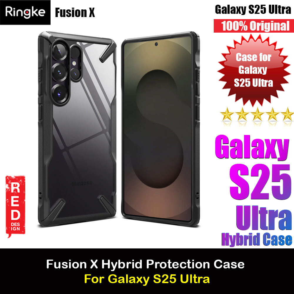 Picture of Ringke Fusion X Transparent Protection Case for Samsung Galaxy S25 Ultra (Black) Samsung Galaxy S25 Ultra- Samsung Galaxy S25 Ultra Cases, Samsung Galaxy S25 Ultra Covers, iPad Cases and a wide selection of Samsung Galaxy S25 Ultra Accessories in Malaysia, Sabah, Sarawak and Singapore 