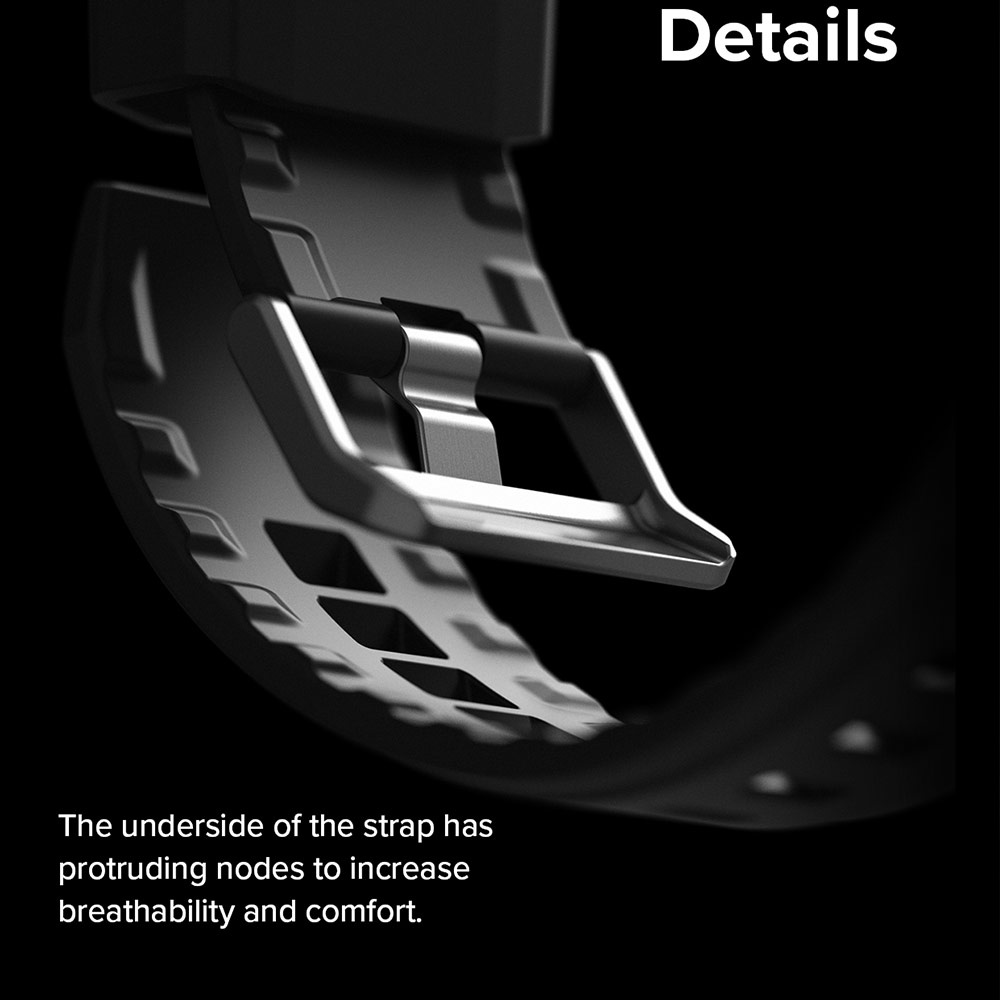 Picture of Apple Watch 49mm	Ultra Case | Ringke Fusion X Guard Sporty Case and Strap for Apple Watch Series 8 49mm Ultra Case (Black)