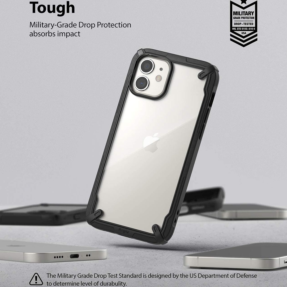 Picture of Apple iPhone 12 mini 5.4 Case | Ringke Fusion X Protection Case for Apple iPhone 12 Mini 5.4 (Black)
