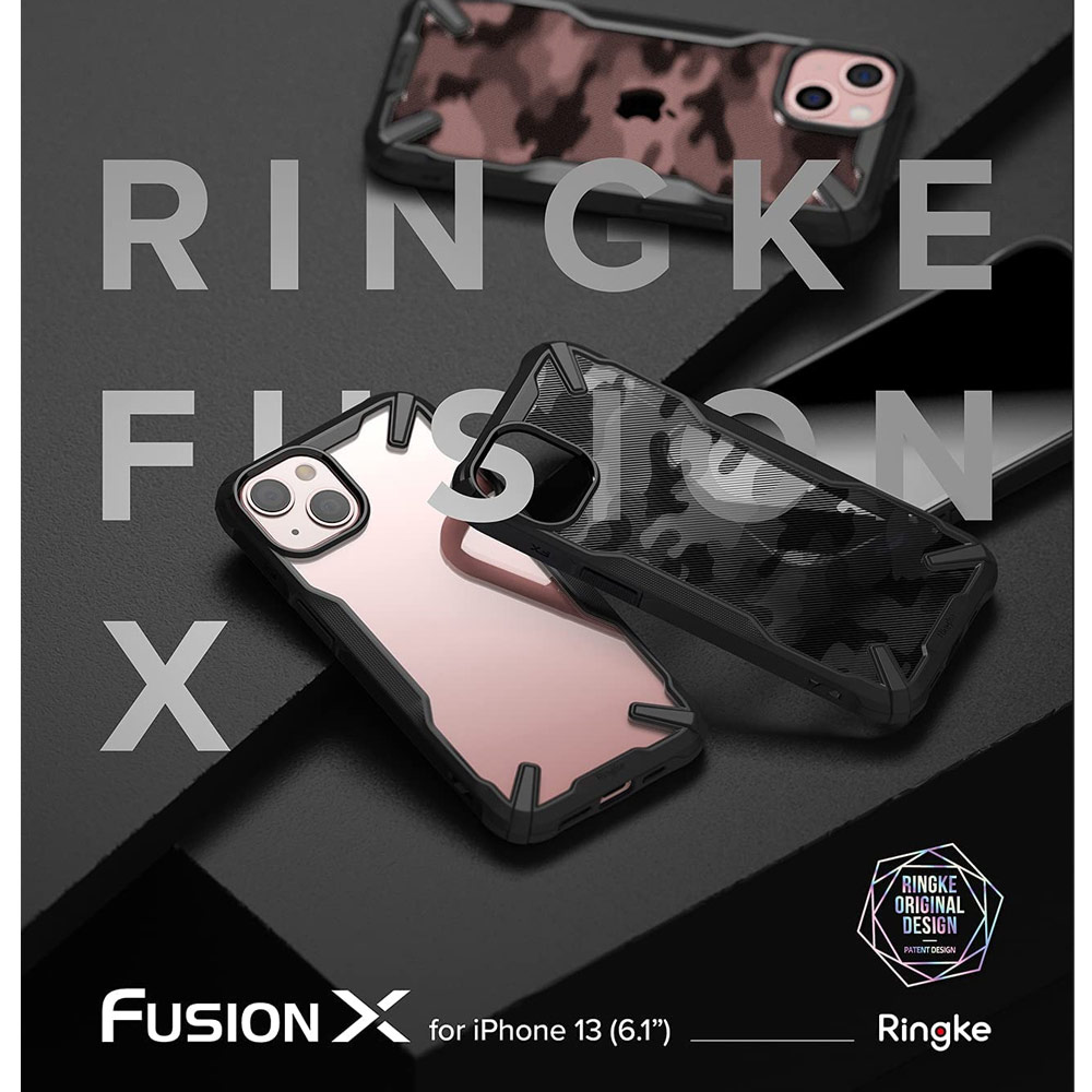 Picture of Apple iPhone 13 6.1 Case | Ringke Fusion X Protection Case for Apple iPhone 13 6.1 (Black)