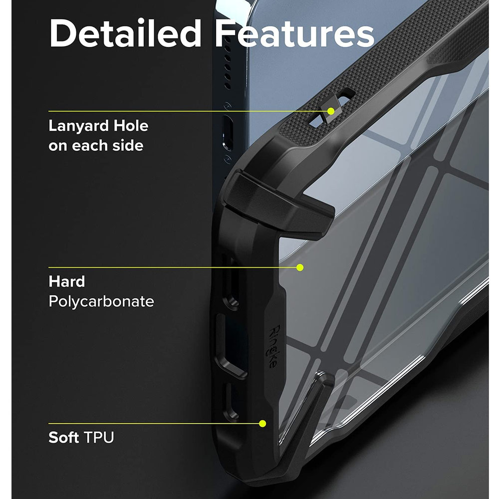 Picture of Apple iPhone 13 Pro Max 6.7 Case | Ringke Fusion X Protection Case for Apple iPhone 13 Pro Max 6.7 (Black)