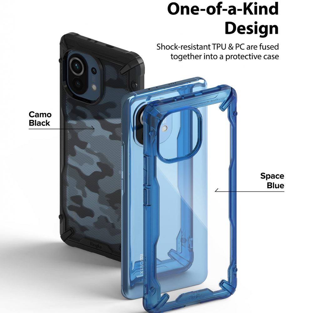 Picture of XiaoMi Mi 11T Case | Ringke Fusion X Drop Protection Case for Xiaomi Mi 11T 11T Pro (Camo Black)