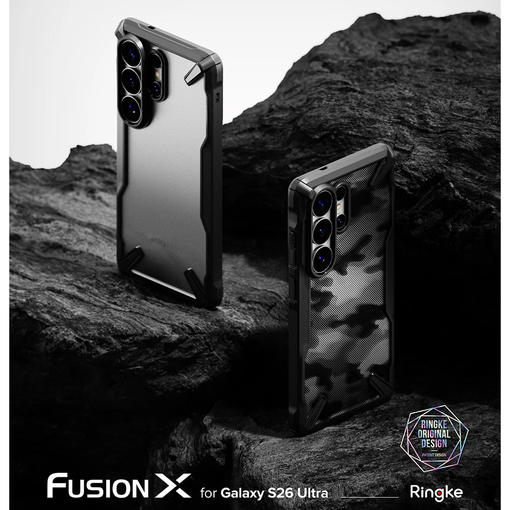 Picture of Samsung Galaxy S26 Ultra Case | Ringke Fusion X Rugged Heavy Duty Protection Case for Samsung Galaxy S26 Ultra (Black)