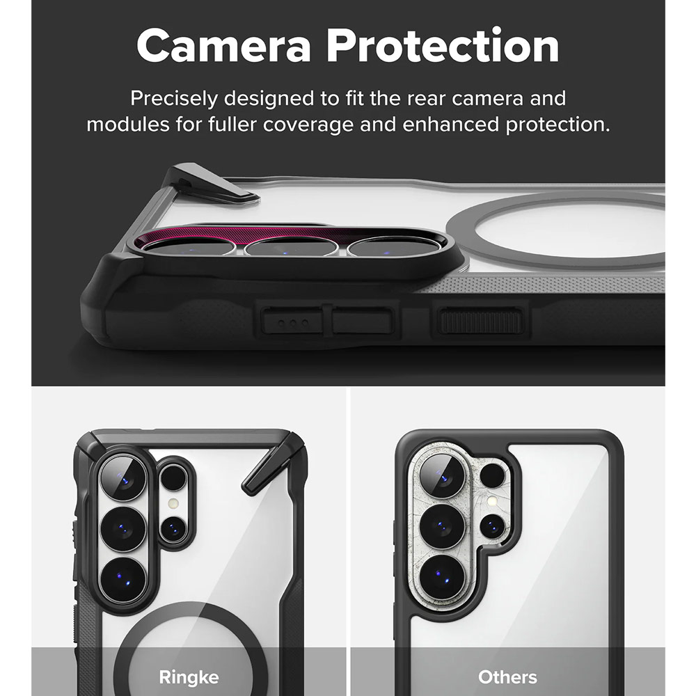 Picture of Samsung Galaxy S26 Ultra Case | Ringke Fusion X Magnetic Rugged Heavy Duty Protection Case for Samsung Galaxy S26 Ultra (Black)