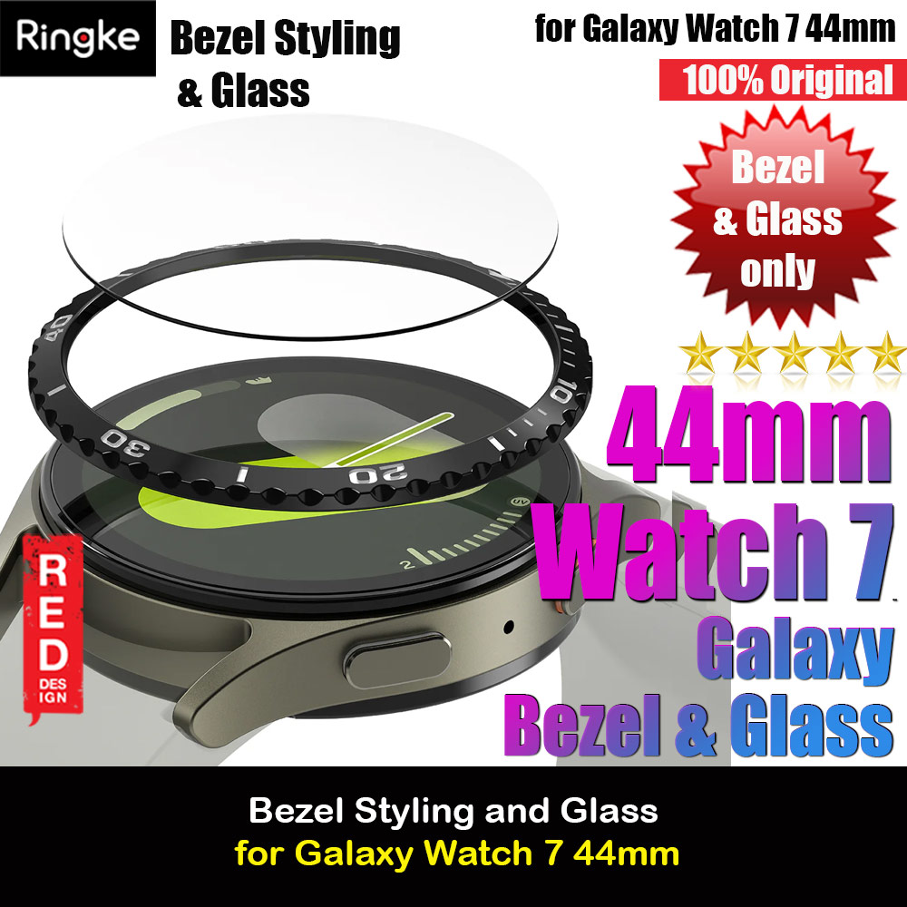 Picture of Ringke Bezel Styling and Tempered Glass Screen Protector for Samsung Galaxy Watch 7 44mm (Black 44-02 ) Samsung Galaxy Watch 7 44mm- Samsung Galaxy Watch 7 44mm Cases, Samsung Galaxy Watch 7 44mm Covers, iPad Cases and a wide selection of Samsung Galaxy Watch 7 44mm Accessories in Malaysia, Sabah, Sarawak and Singapore 