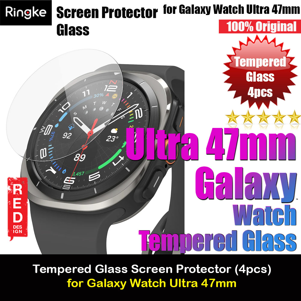 Picture of Ringke Tempered Glass Screen Protector for Samsung Galaxy Watch Ultra 47mm (4pcs) Samsung Galaxy Watch Ultra 47mm- Samsung Galaxy Watch Ultra 47mm Cases, Samsung Galaxy Watch Ultra 47mm Covers, iPad Cases and a wide selection of Samsung Galaxy Watch Ultra 47mm Accessories in Malaysia, Sabah, Sarawak and Singapore 