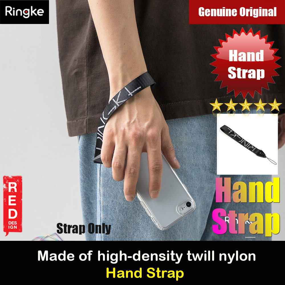 Picture of Ringke Hand Strap Smartphone Case Strap Camera Strap Key Ring Strap Airpods Pro Strap (Lettering Black)