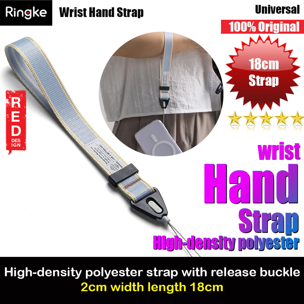 Picture of Ringke High density polyester wrist hand strap for Perfect for daily use traveling hiking smartphone  Portable Handheld Fan Strap (Stripe Blue) Red Design- Red Design Cases, Red Design Covers, iPad Cases and a wide selection of Red Design Accessories in Malaysia, Sabah, Sarawak and Singapore 