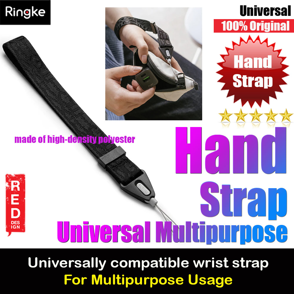 Picture of Ringke Hand Wrist Strap for phone case keychain camera game console USB flash drives (Lettering Black 2)