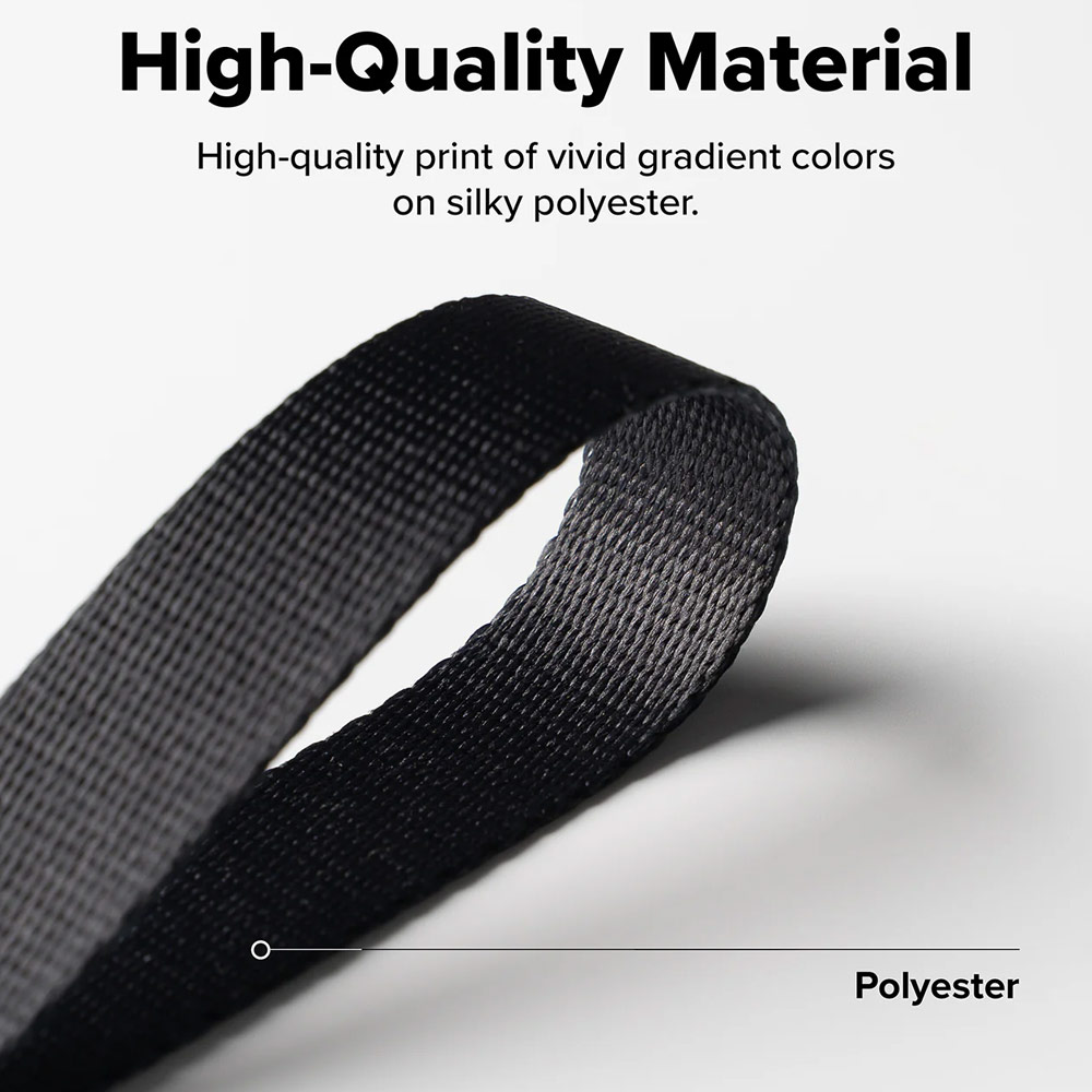 Picture of Ringke High density polyester wrist hand strap for Perfect for daily use traveling hiking smartphone Jisulife Portable Handheld Fan Strap (Graphite)