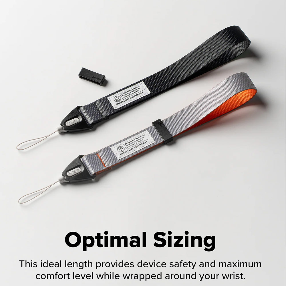 Picture of Ringke High density polyester wrist hand strap for Perfect for daily use traveling hiking smartphone Jisulife Portable Handheld Fan Strap (Graphite)