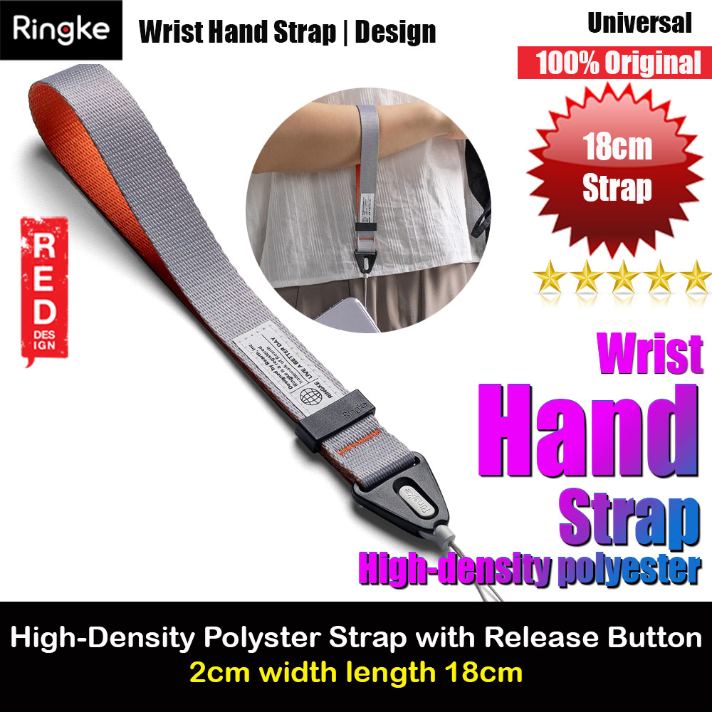Picture of Ringke High density polyester wrist hand strap for Perfect for daily use traveling hiking smartphone Jisulife Portable Handheld Fan Strap (Ash Orange) Red Design- Red Design Cases, Red Design Covers, iPad Cases and a wide selection of Red Design Accessories in Malaysia, Sabah, Sarawak and Singapore 