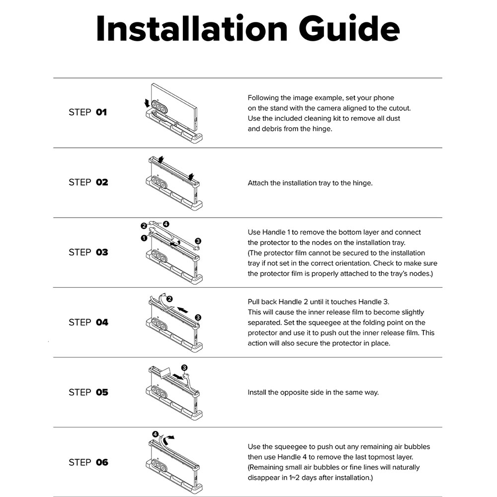 Picture of Samsung Galaxy Z Fold 7 | Ringke Hinge Dual Easy Pro Film for Samsung Galaxy Z Fold 7 (2 Pack)
