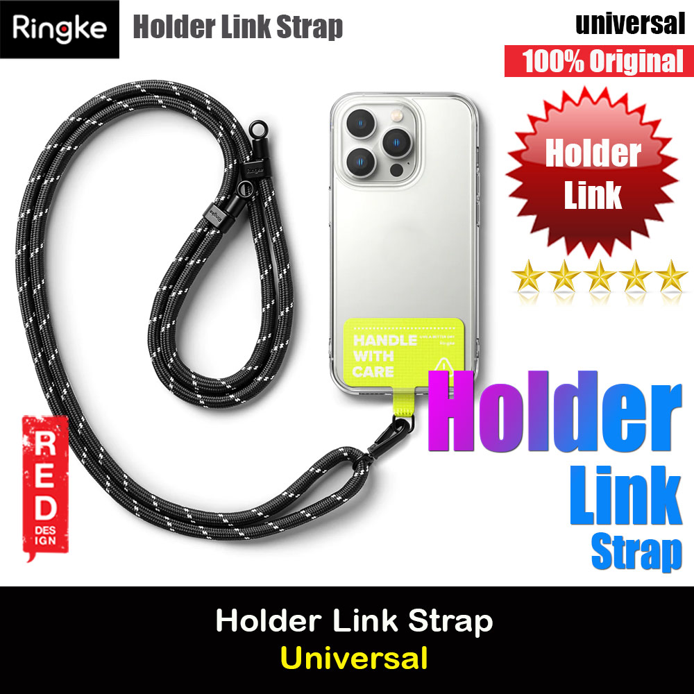Picture of Ringke Shoulder Holder Link Strap for Phone case TARPAULIN NEON GREEN (CHARCOAL GRAY Rope) Red Design- Red Design Cases, Red Design Covers, iPad Cases and a wide selection of Red Design Accessories in Malaysia, Sabah, Sarawak and Singapore 