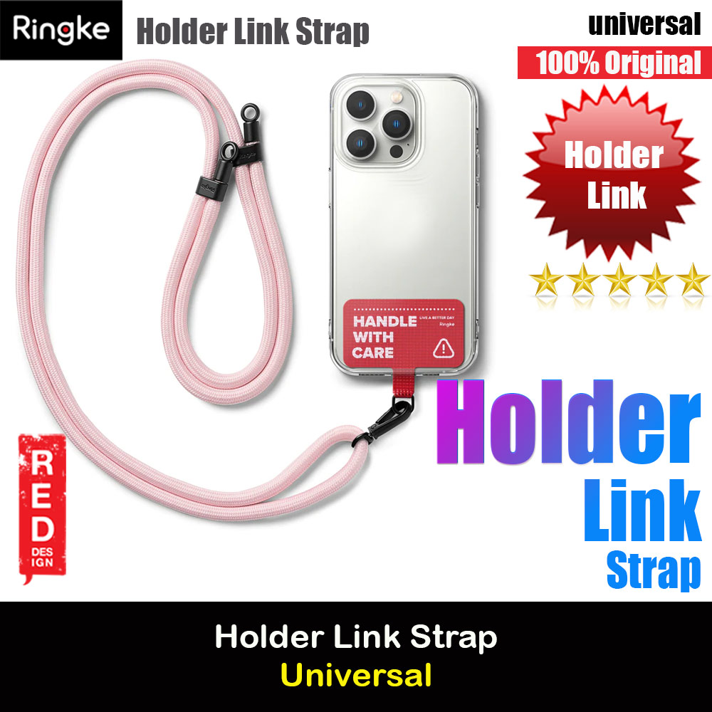 Picture of Ringke Shoulder Holder Link Strap for Phone case TARPAULIN RED (Pink Rope) Red Design- Red Design Cases, Red Design Covers, iPad Cases and a wide selection of Red Design Accessories in Malaysia, Sabah, Sarawak and Singapore 