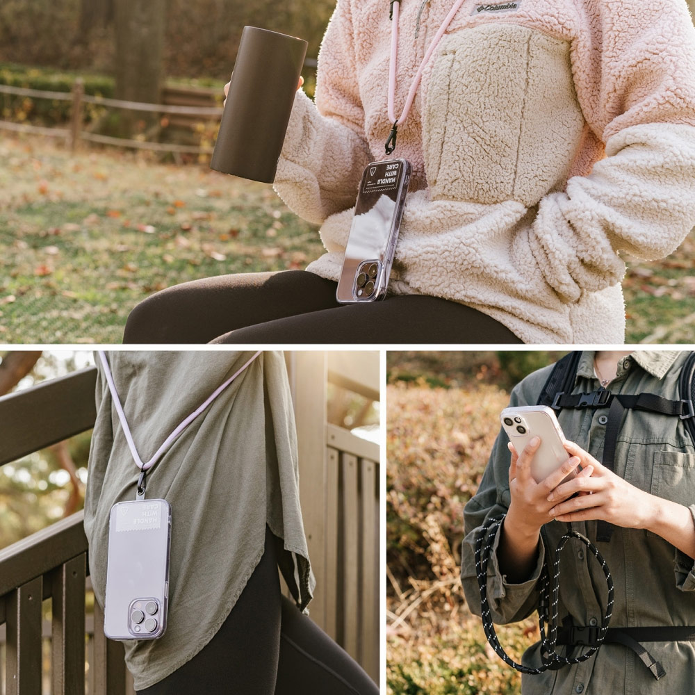 Picture of Ringke Shoulder Strap Holder Link for Phone case (Black White)