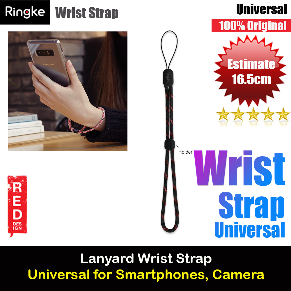 Picture of Ringke Paracord Lanyard Wrist Strap (Black Ruby) Red Design- Red Design Cases, Red Design Covers, iPad Cases and a wide selection of Red Design Accessories in Malaysia, Sabah, Sarawak and Singapore