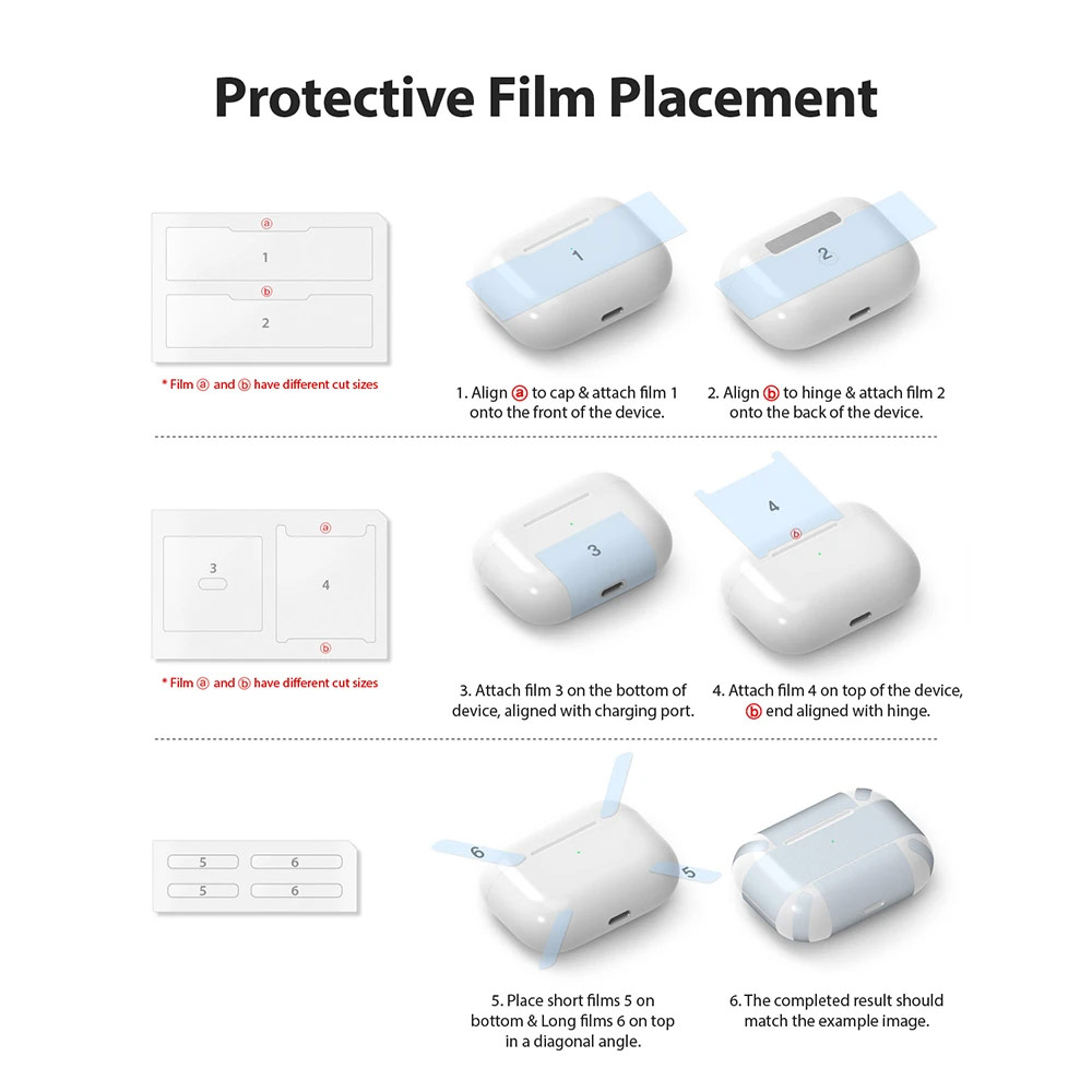 Picture of Apple Airpods Pro Case | Ringke Layered Durable Hard Case Protection Case for Airpods Pro (White)