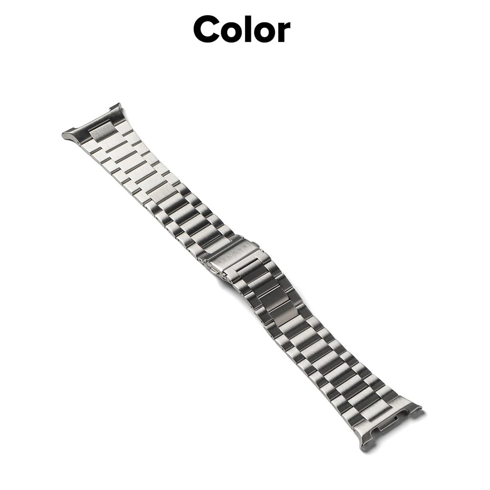 Picture of Samsung Galaxy Watch 8 40mm  | Ringke Stainless Steel Metal One Air Band Strap for Galaxy Watch 8 40mm 8 Classic 47mm (Silver)