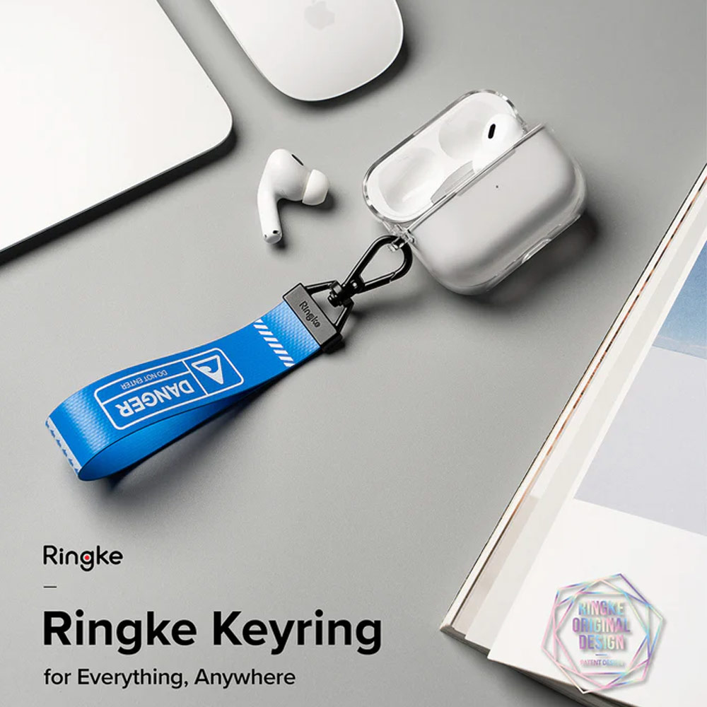 Picture of Ringke Key Ring Strap | Danger for keychain camera game console USB flash drives (Blue)