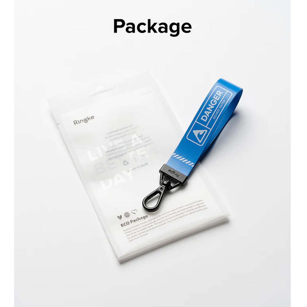 Picture of Ringke Key Ring Strap | Danger for keychain camera game console USB flash drives (Blue)