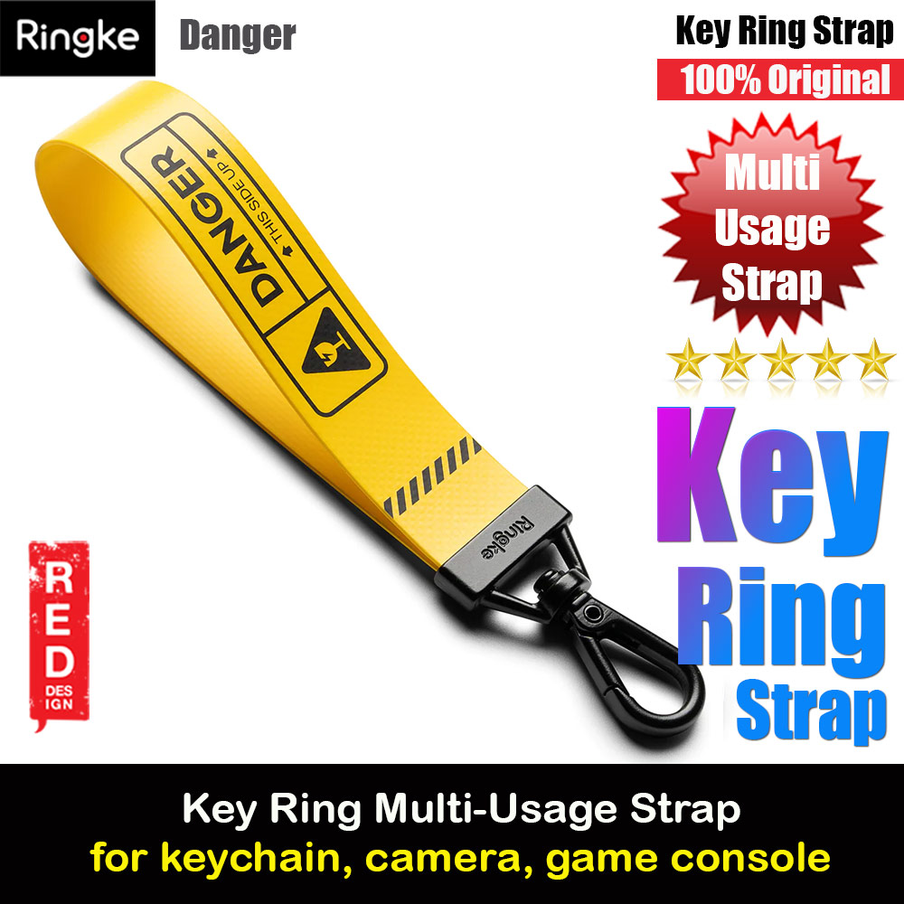 Picture of Ringke Key Ring Strap | Danger for keychain camera game console USB flash drives (Yellow) Red Design- Red Design Cases, Red Design Covers, iPad Cases and a wide selection of Red Design Accessories in Malaysia, Sabah, Sarawak and Singapore 