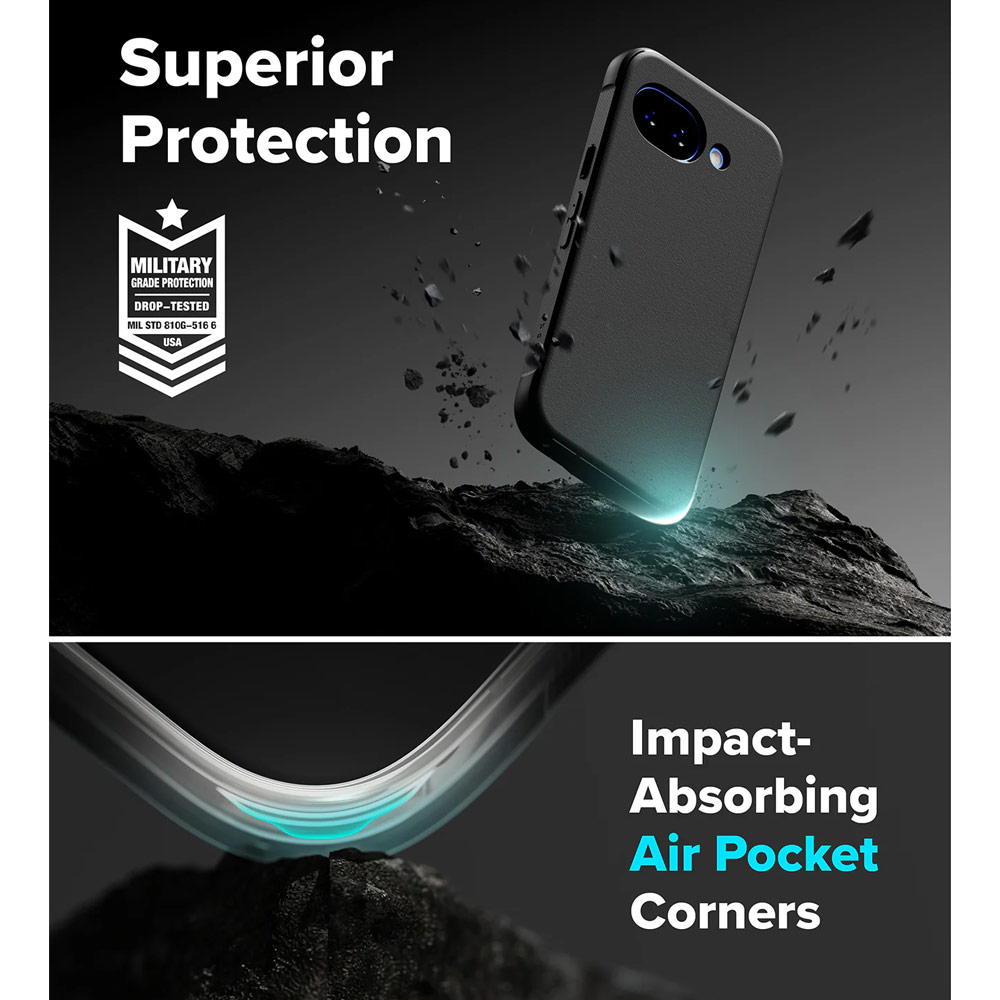 Picture of Google Pixel 10a Case | Ringke Onyx Slim TPU Protection Case for Google Pixel 10a (Black)