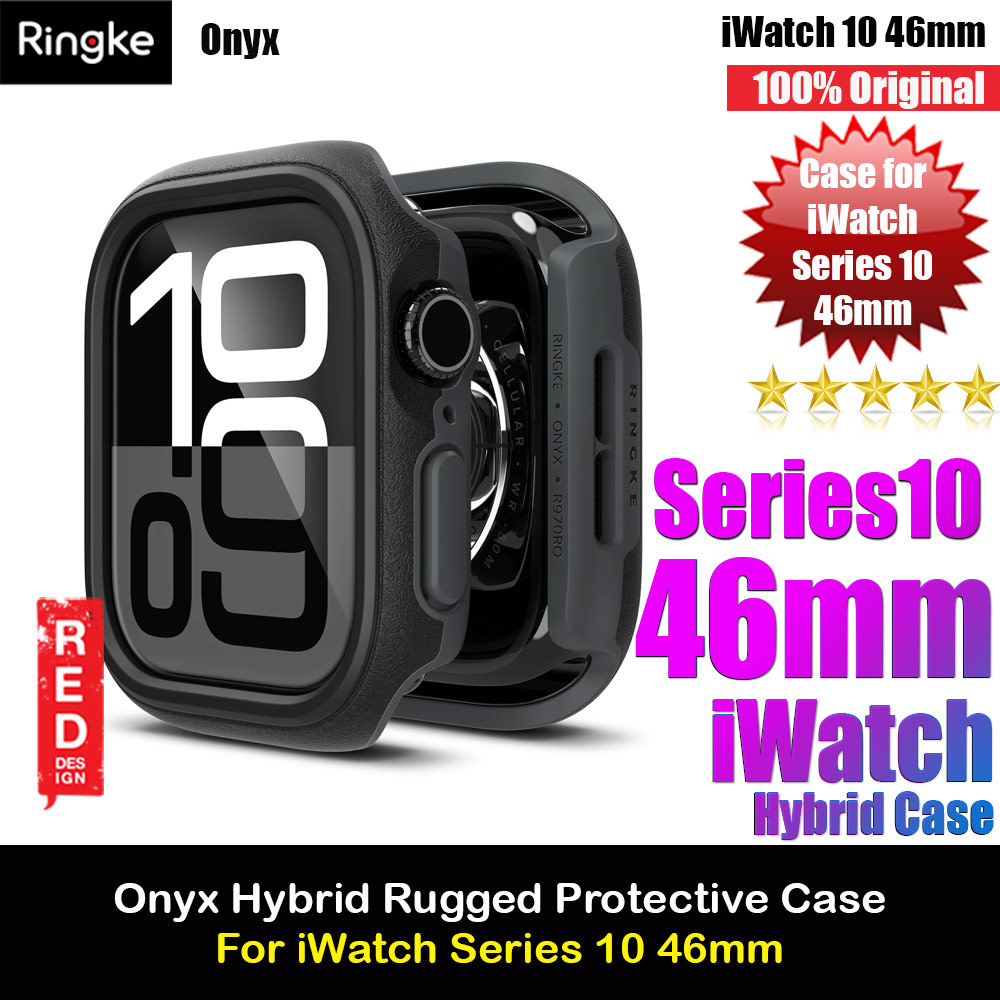 Picture of Ringke Onyx Rugged TPU Protection Case for Apple Watch Series 10 46mm (Black) Apple Watch 10 46mm- Apple Watch 10 46mm Cases, Apple Watch 10 46mm Covers, iPad Cases and a wide selection of Apple Watch 10 46mm Accessories in Malaysia, Sabah, Sarawak and Singapore 