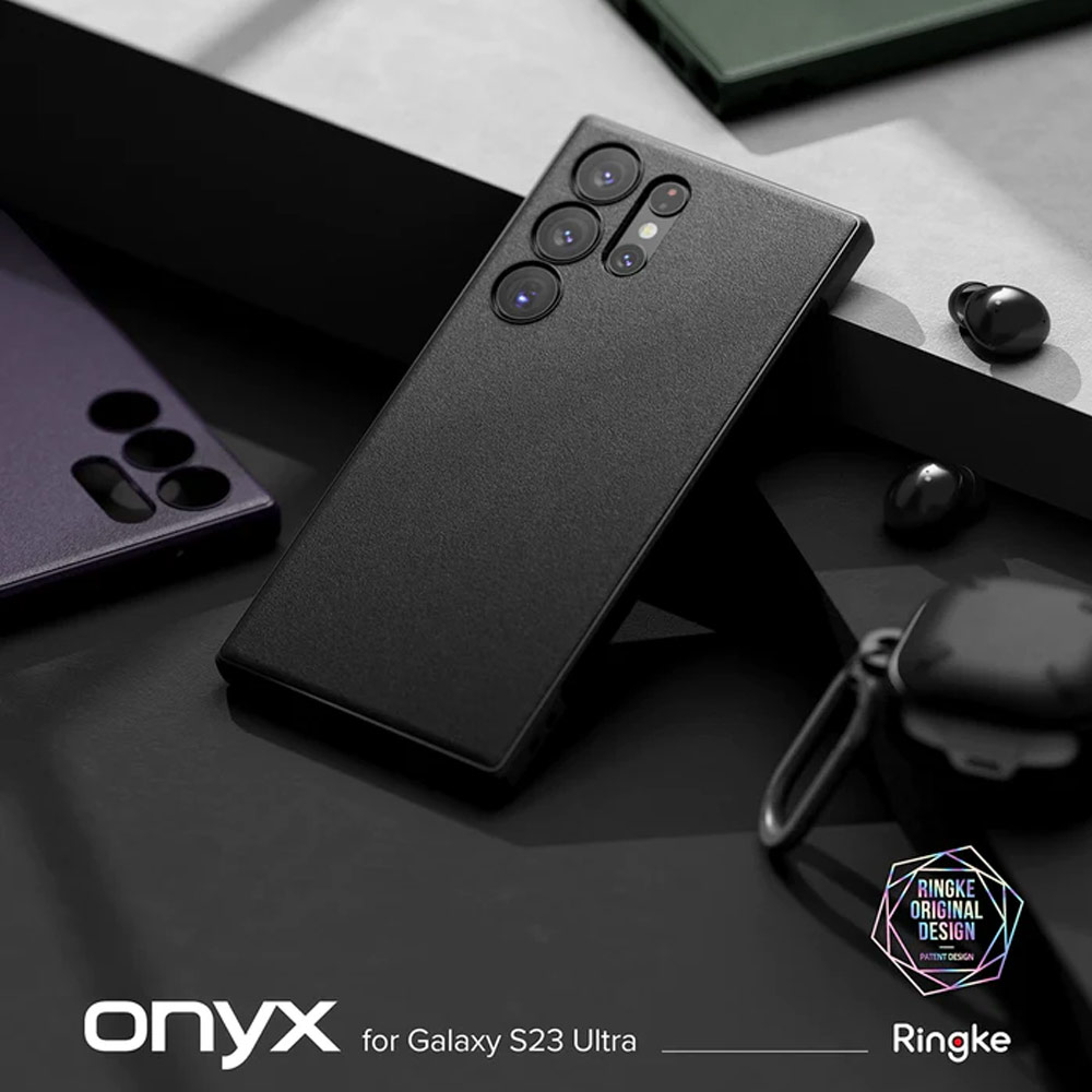 Picture of Samsung Galaxy S23 Ultra Case | Ringke Onyx Drop Protection Case for Samsung Galaxy S23 Ultra (Dark Green)