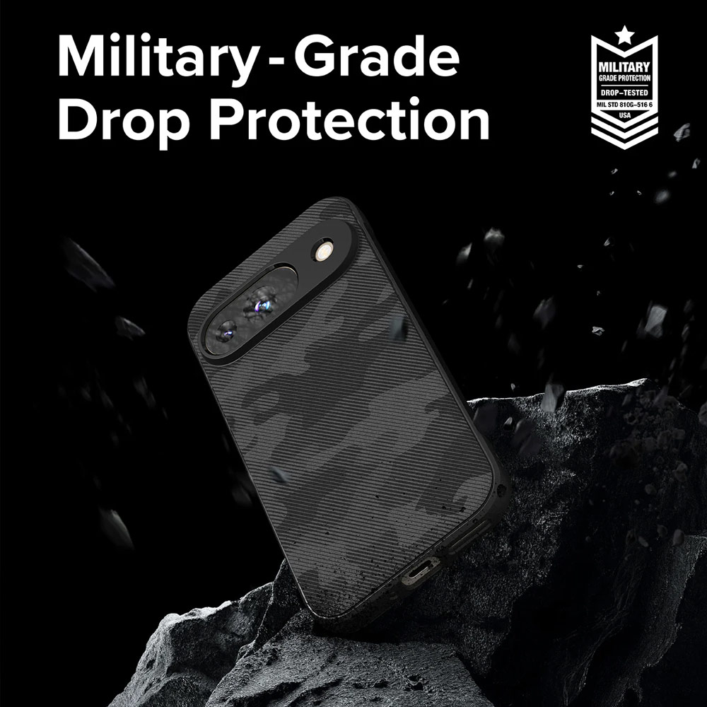 Picture of Google Pixel 9 Case | Ringke Onyx Drop Protection Case for Google Pixel 9 (Camo Black)