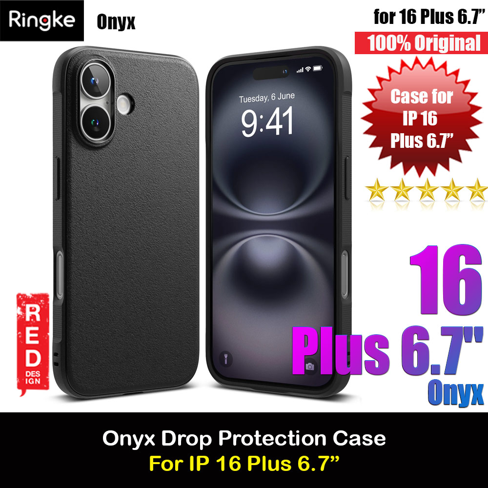 Picture of Ringke Onyx Tough Heavy Duty Slim Light Drop Protection Case for Apple iPhone 16 Plus 6.7 (Black) Apple iPhone 16 Plus 6.7- Apple iPhone 16 Plus 6.7 Cases, Apple iPhone 16 Plus 6.7 Covers, iPad Cases and a wide selection of Apple iPhone 16 Plus 6.7 Accessories in Malaysia, Sabah, Sarawak and Singapore 