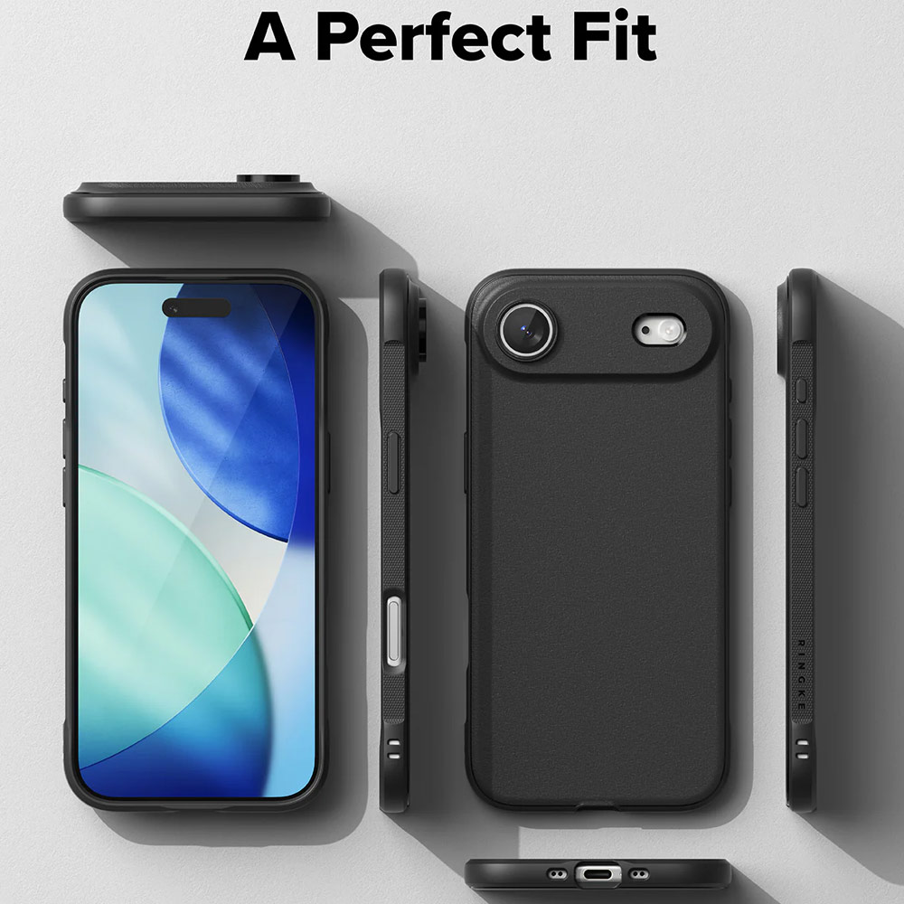 Picture of Apple iPhone Air 6.5 Case | Ringke Onyx TPU Anti Finger Print Anti Slip Drop Protection Case for iPhone Air 6.5 (Black)