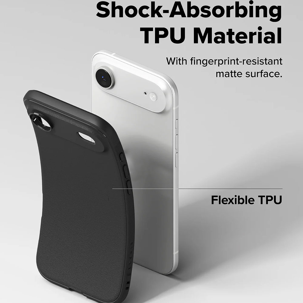 Picture of Apple iPhone Air 6.5 Case | Ringke Onyx TPU Anti Finger Print Anti Slip Drop Protection Case for iPhone Air 6.5 (Black)