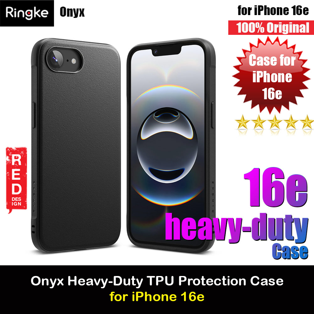 Picture of Ringke Onyx Heavy Duty TPU Drop Protection Case for iPhone 16e (Black) Apple iPhone 16e- Apple iPhone 16e Cases, Apple iPhone 16e Covers, iPad Cases and a wide selection of Apple iPhone 16e Accessories in Malaysia, Sabah, Sarawak and Singapore 