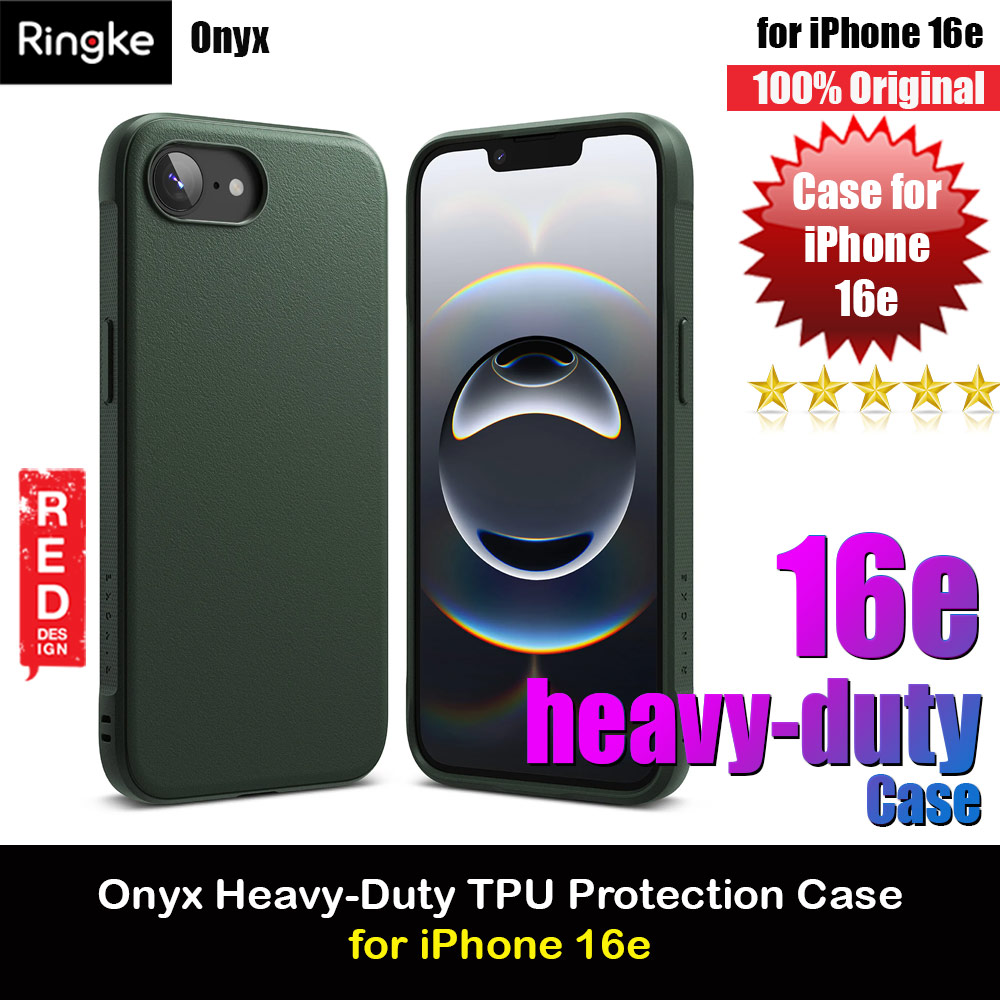 Picture of Ringke Onyx Heavy Duty TPU Drop Protection Case for iPhone 16e (Dark Green) Apple iPhone 16e- Apple iPhone 16e Cases, Apple iPhone 16e Covers, iPad Cases and a wide selection of Apple iPhone 16e Accessories in Malaysia, Sabah, Sarawak and Singapore 