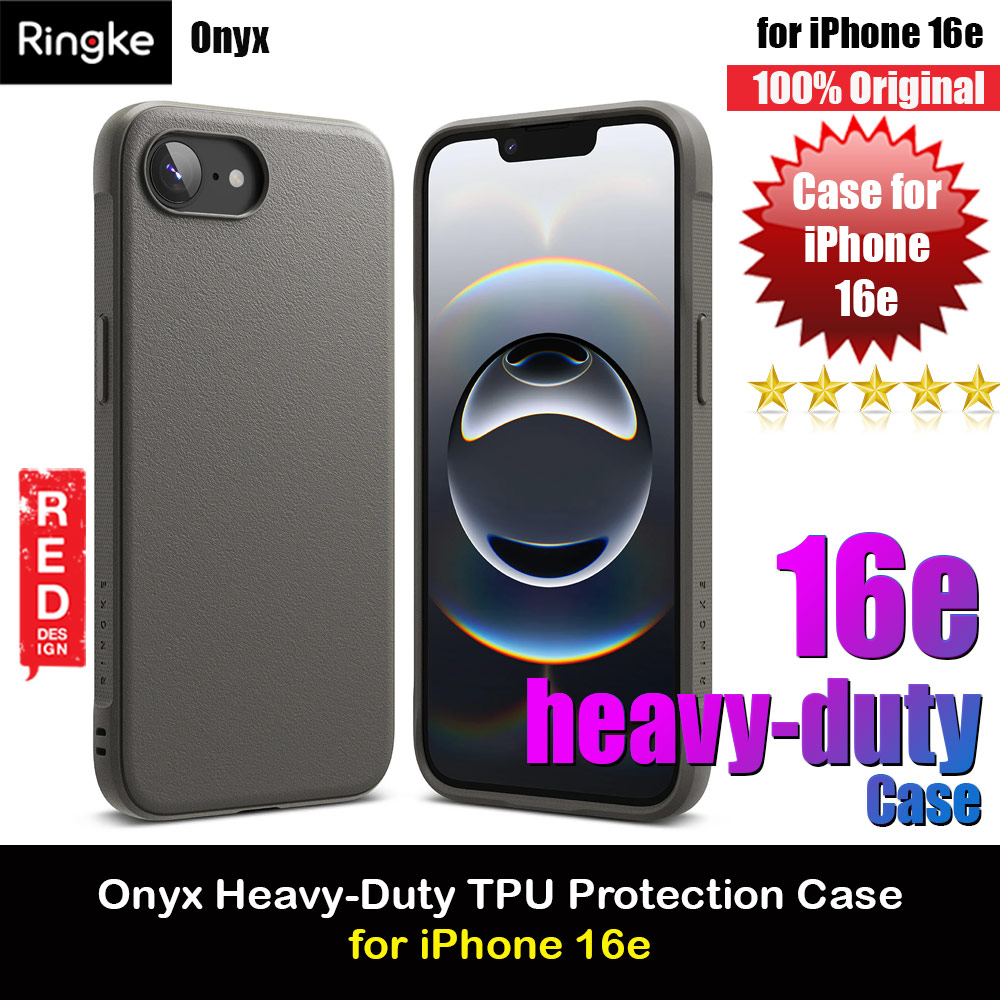 Picture of Ringke Onyx Heavy Duty TPU Drop Protection Case for iPhone 16e (Gray) Apple iPhone 16e- Apple iPhone 16e Cases, Apple iPhone 16e Covers, iPad Cases and a wide selection of Apple iPhone 16e Accessories in Malaysia, Sabah, Sarawak and Singapore 